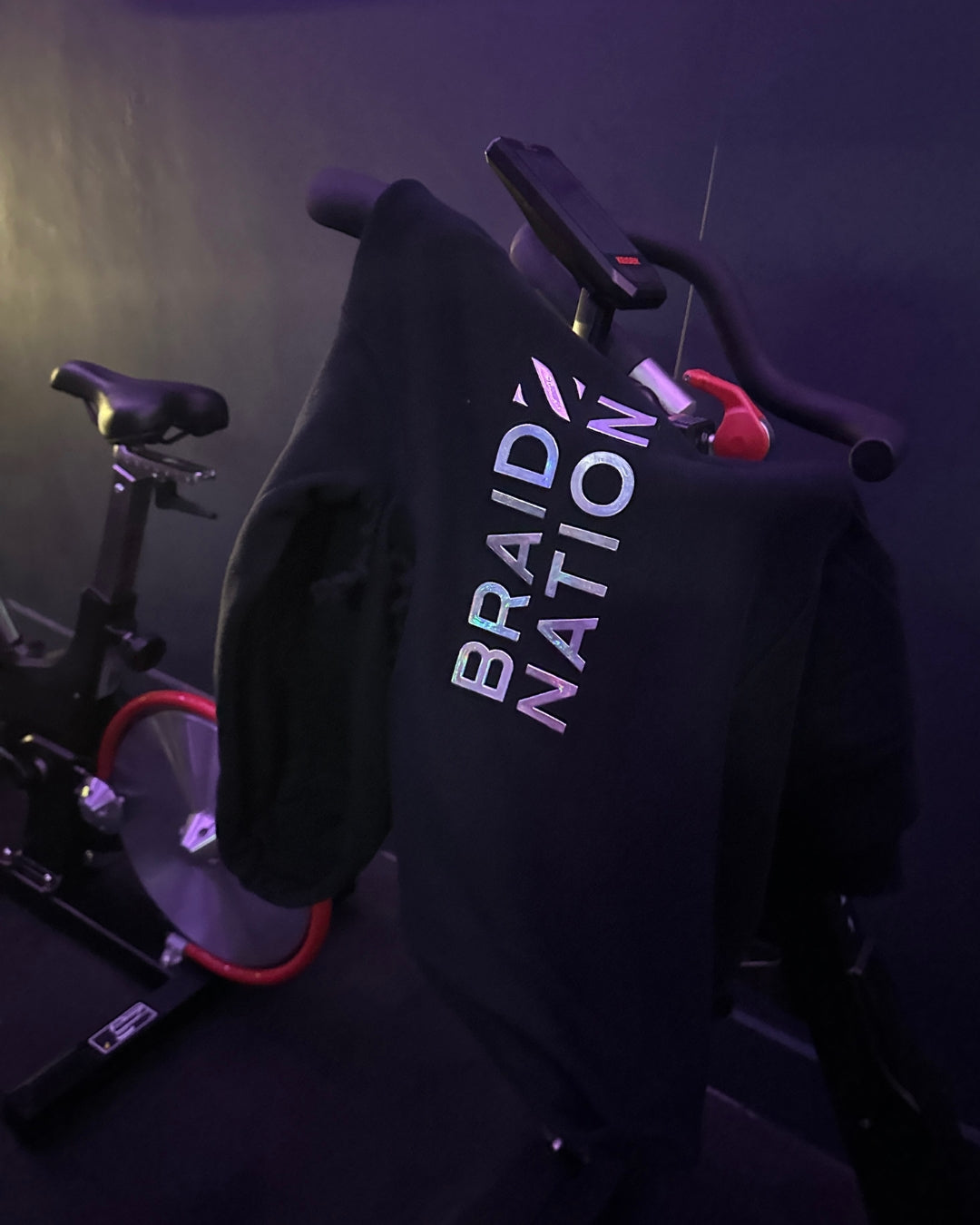 BRAIDZNATION 3D Print  Sleeveless Hoodie in Black ( Limited Edition )