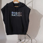 BRAIDZNATION 3D Print  Sleeveless Hoodie in Black ( Limited Edition )